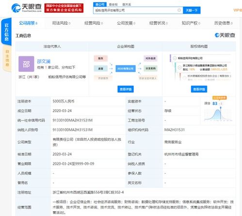 螞蟻金服成立信用評(píng)估公司，注冊(cè)資本5000萬(wàn)布局?jǐn)?shù)據(jù)處理與存儲(chǔ)服務(wù)